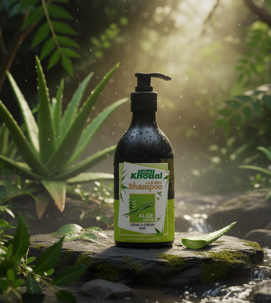 khodal aloevera & neem anti-dandruff shempoo