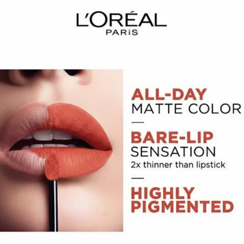 L'Oreal Paris Rouge Signature Matte Liquid Lipstick, 150 I Dominate, Nude