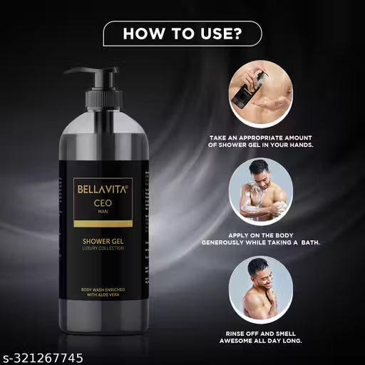 Bella Vita CEO Man Luxury Collection Shower Gel with Enriched Aloe Vera for Men 500 ml