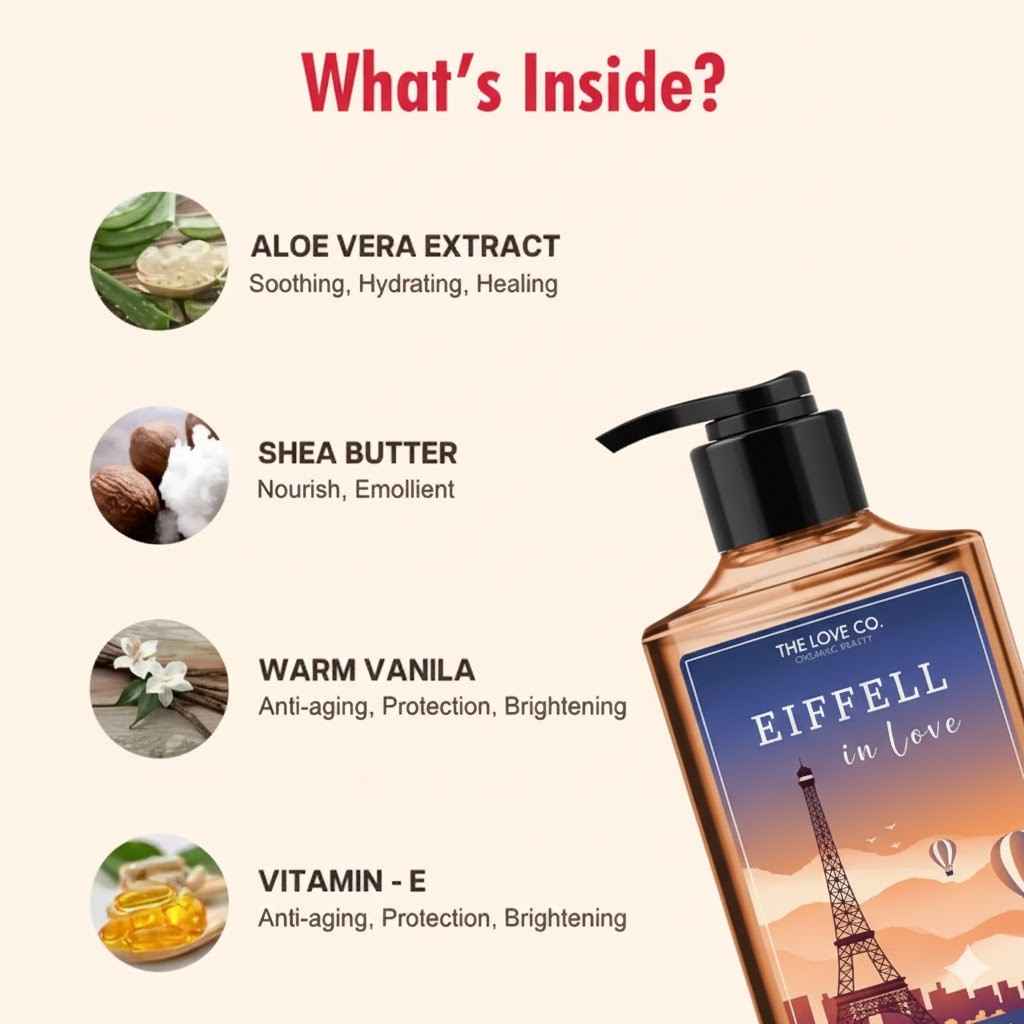 The Love Co. Eiffell Body Wash-Bath & Body Wash For Women