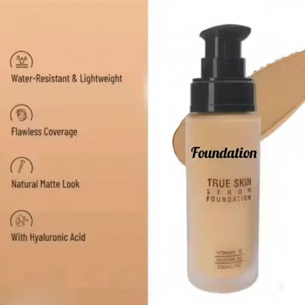 Makeup Combo Pack of 5 (Foundation, Compact, Banana Powder, Concealer & Blender)