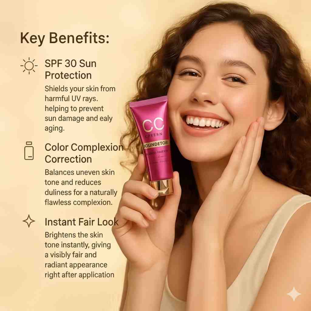 All-in-One Daily Makeup Kit – BB Cream, 3-in-1 Primer, CC Cream & Makeup Fixer