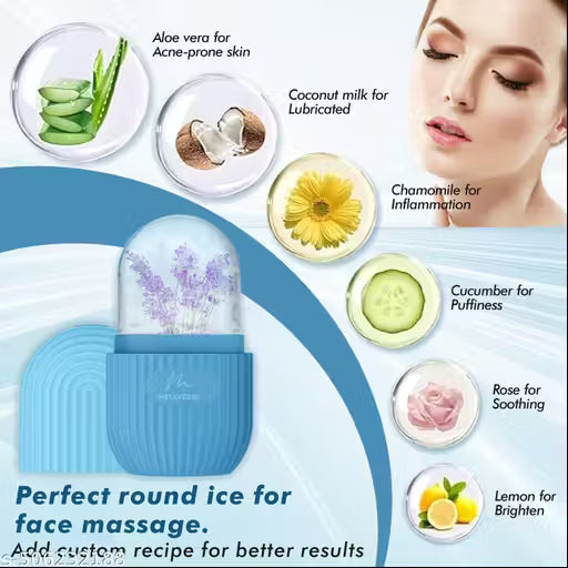 Ice Roller for Face | Ice Therapy Massager for Puffiness & Pore Tightening