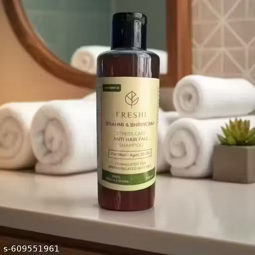 Freshi Herbal Shampoo for Men | Anti Hair Fall, Dandruff Control & Natural Hair Growth | Sulphate-Free