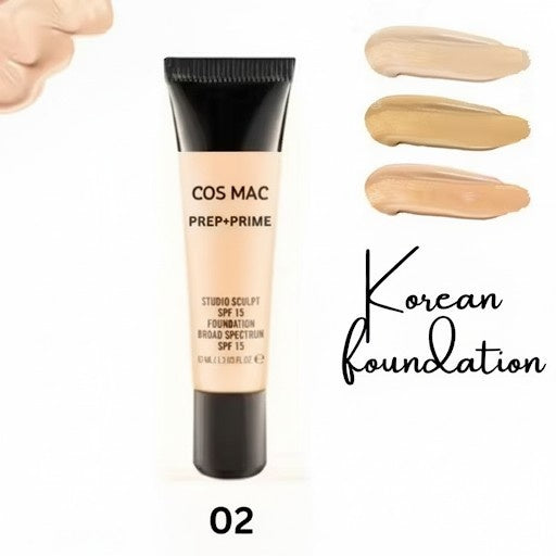 Korean Cos MAC Prep + Prime Liquid Foundation (02)