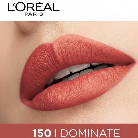 L'Oreal Paris Rouge Signature Matte Liquid Lipstick, 150 I Dominate, Nude