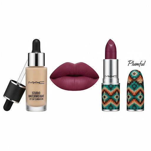 MAC Liquid Foundation with Lipstick