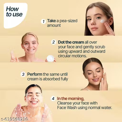 Instant Glow & Fairness Daily Moisturizing Cream For Men & Women | Tan Removal | Bright & Radiant Skin | Lightweight Non-Sticky Face Cream For All Skin Types | Deep Nourishing & Hydrating Skin Brightening Cream