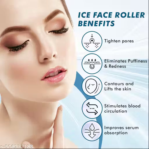 Ice Roller for Face | Ice Therapy Massager for Puffiness & Pore Tightening