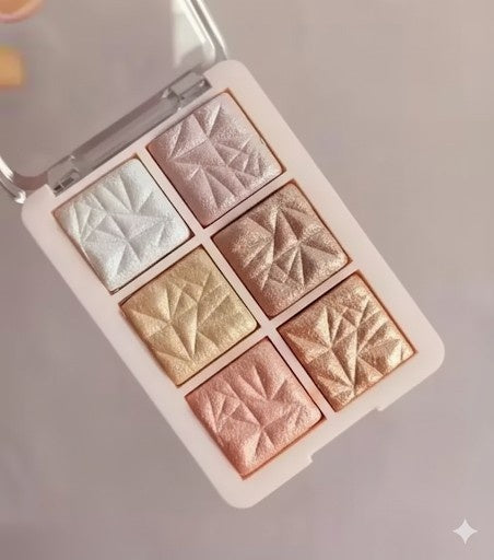 6 Shade Illuminating Baked Highlighter & Blusher Palette