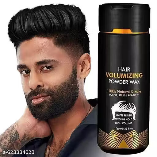 Hair Volumizing Powder Wax for Men - 10 Gram | Matte Finish | 24 hrs Strong Hold | 100% Natural & Safe Hair Styling Powder | Paraben & Sulphate Free(gabru)