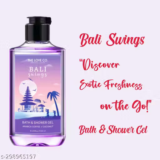 The Love Co. Bali Body Wash - Bath & Body Wash For Women - Men Body Wash Shower Gel - 100% Vegan - 250Ml